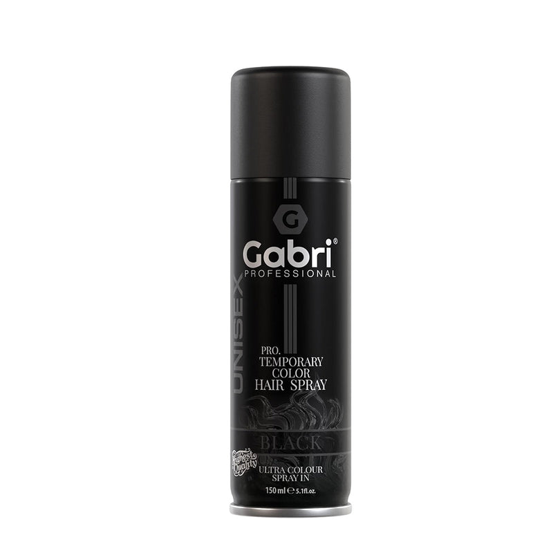 Gabri Temporary Hair Colour Dye Spray - Black 150ml, Gabri, Beautizone UK