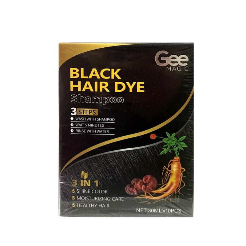 Gee Magic Black Hair Dye Shampoo 30ml, Gee Magic, Beautizone UK