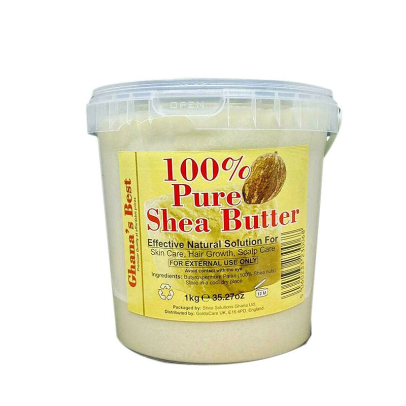 Ghana's Best Easy Melt 100% Pure Shea Butter White All Sizes, Ghana Shea butter, Beautizone UK