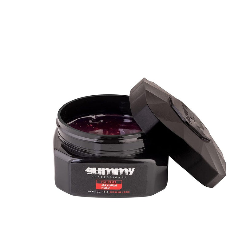 Gummy Hair Gel RED Maximum Hold & Extreme Look 220ml, Gummy, Beautizone UK