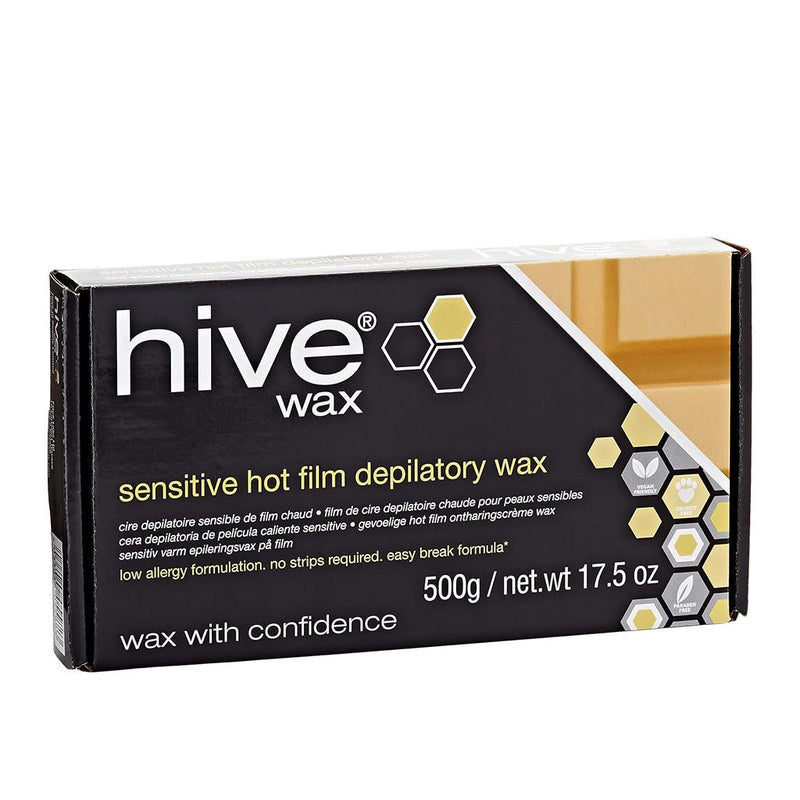 Hive Hot Film Sensitive Hot Depilatory Wax Block 500g, Hive Wax, Beautizone UK