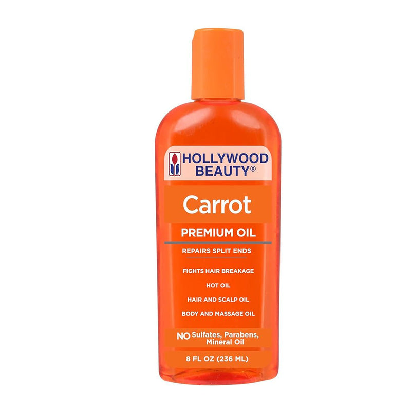 Hollywood Beauty Carrot Oil Bottle 236ml, Hollywood Beauty, Beautizone UK