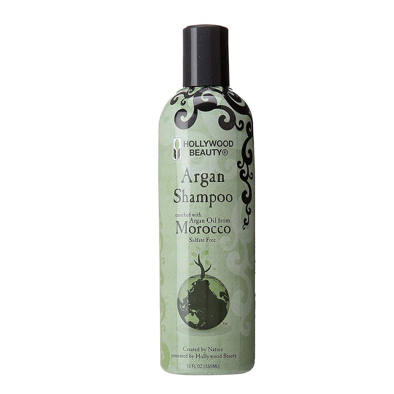 Hollywood Beauty Moroccan Argan Oil Sulphate Free Shampoo 355ml, Hollywood Beauty, Beautizone UK
