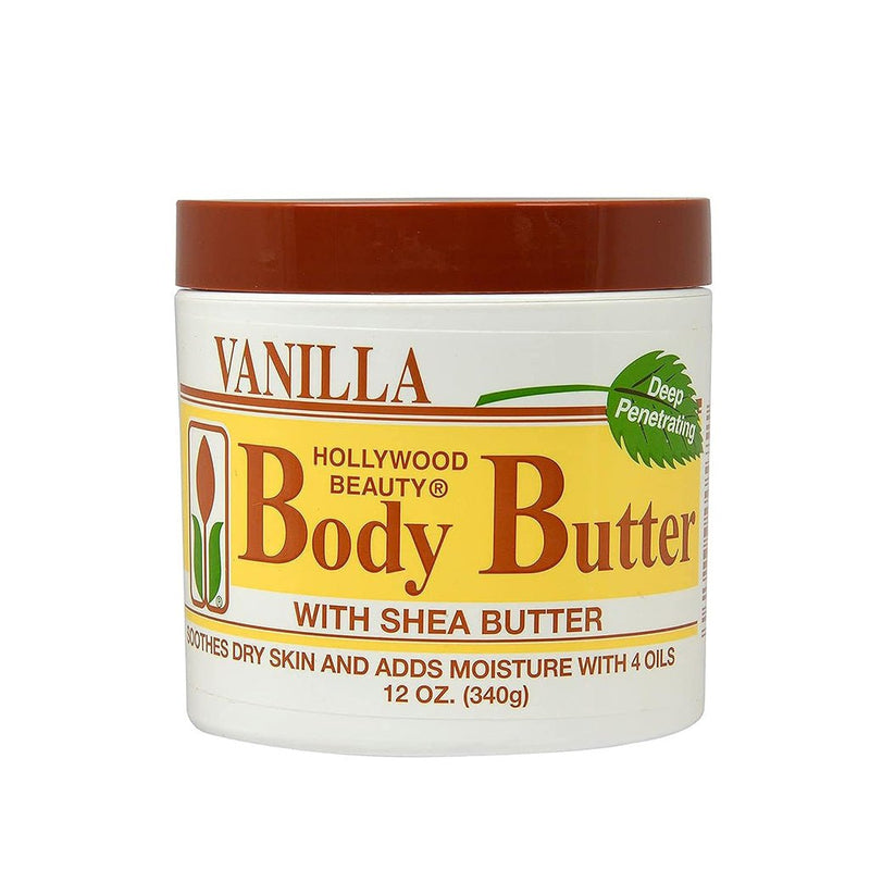 Hollywood Beauty Vanilla Body Butter with Shea Butter 340g, Hollywood Beauty, Beautizone UK