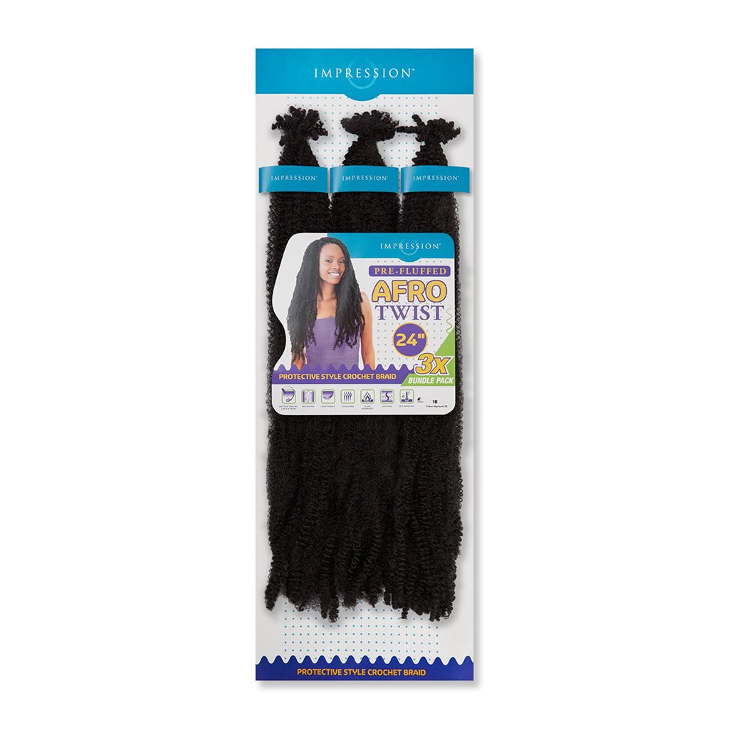 Impression Bulk : 3x Pre - Fluffed Afro Twist 24 — Beautizone UK