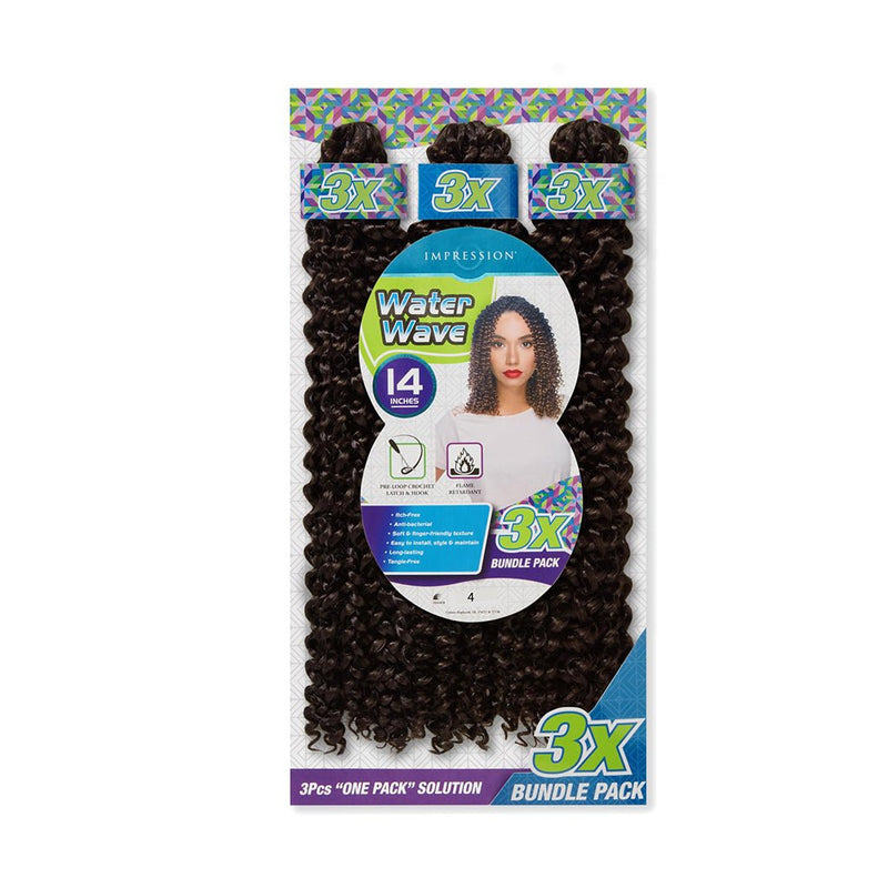 Impression l 3X Water Wave l Crochet Hair l 14" Lengths, Impression, Beautizone UK