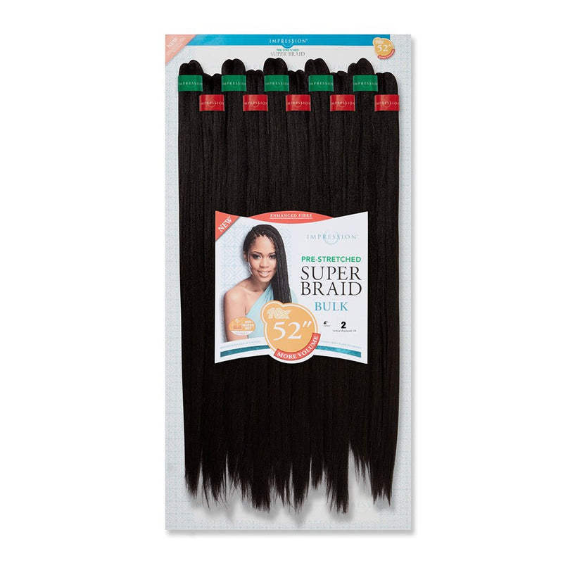 Impression Super Braid Bulk 52" Inches Pre Stretched 3X Value Pack, Impression, Beautizone UK