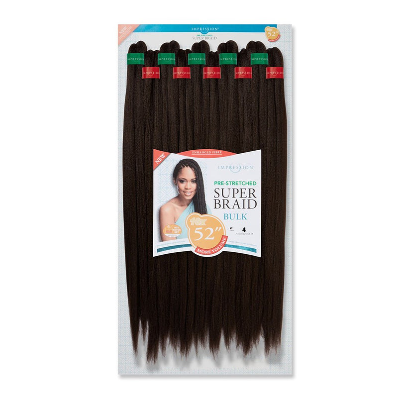 Impression Super Braid Bulk 52" Inches Pre Stretched 3X Value Pack, Impression, Beautizone UK