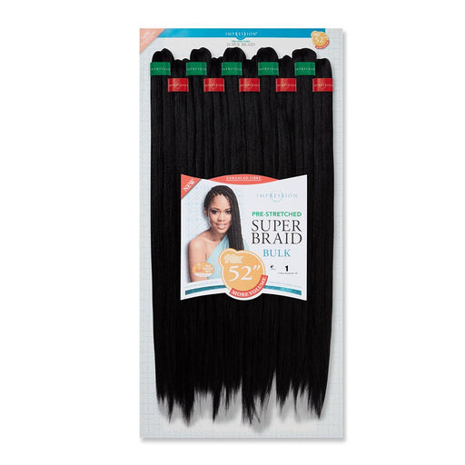 Impression Super Braid Bulk 52" Inches Pre Stretched 3X Value Pack, Impression, Beautizone UK