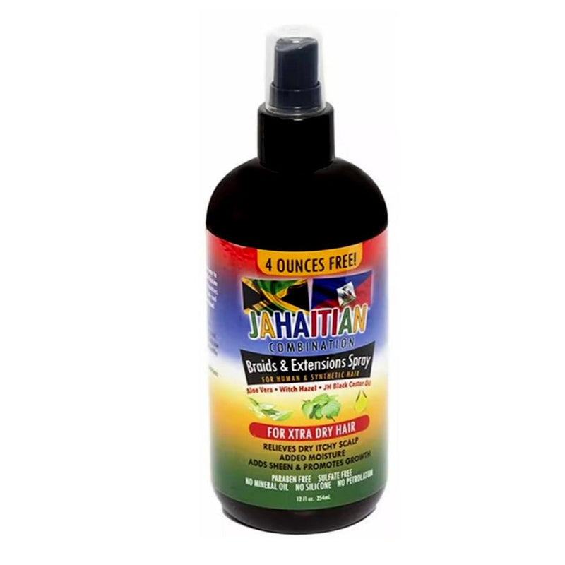 Jahaitian Black Castor Braid & Extensions Spray - Xtra Dry 354ml, Jahaitian, Beautizone UK