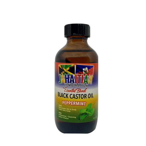 Jahaitian Essential Blend Black Castor Oil & Peppermint 118ml, Jahaitian, Beautizone UK