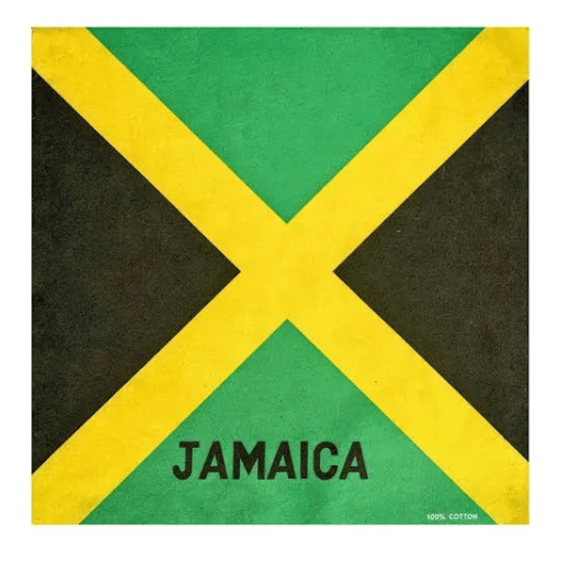 Jamaica Flag Bandana 100% Cotton, Beautizone UK, Beautizone UK