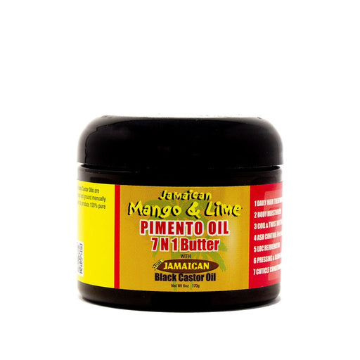 Jamaican Mango & Lime Jamaican Black Castor Oil Pimento Oil 7 in 1 Butter 170g, Jamaican Mango & Lime, Beautizone UK