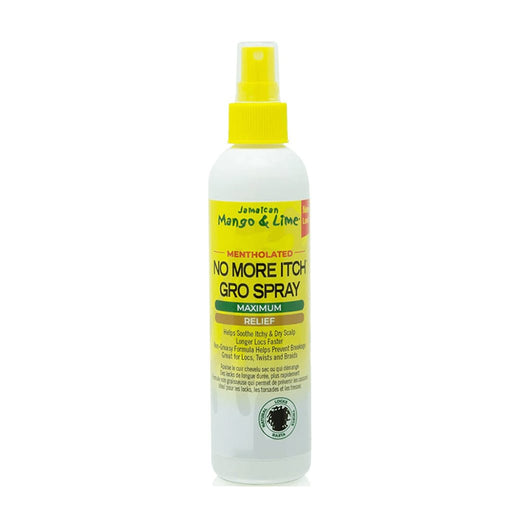Jamaican Mango & Lime Mentholated No More Itch Gro Spray 237ml, Jamaican Mango & Lime, Beautizone UK