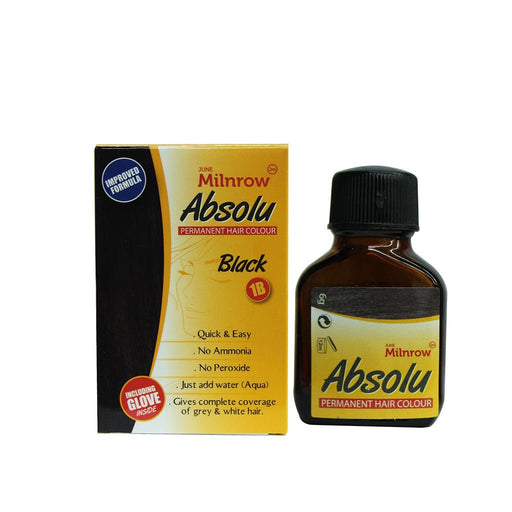 June Milnrow Absolu Permanent Hair Color Black 1B - Get Long - Lasting, Vibrant Black Hair, June Milnrow, Beautizone UK