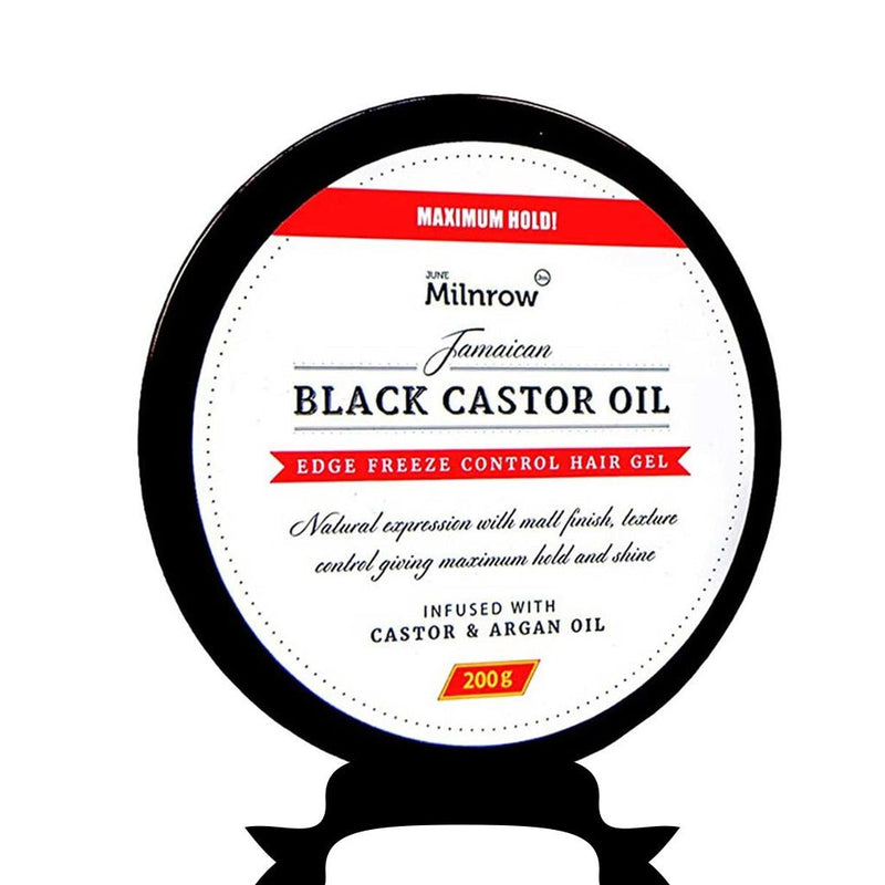 June Milnrow Jamaican Black Castor Oil Edge Control Maximum Hold 200g, June Milnrow, Beautizone UK