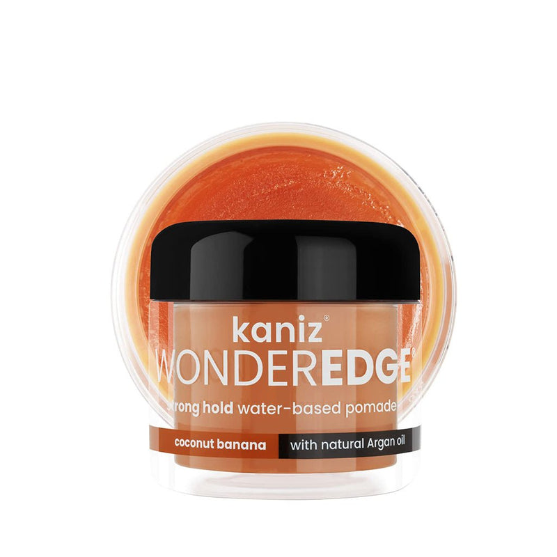 Kaniz WONDEREDGE strong hold hair pomade COCONUT BANANA, Kaniz, Beautizone UK