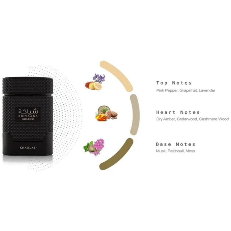 Khadlaj Shiyaaka Shadow Perfume 100ml, Khadlaj, Beautizone UK