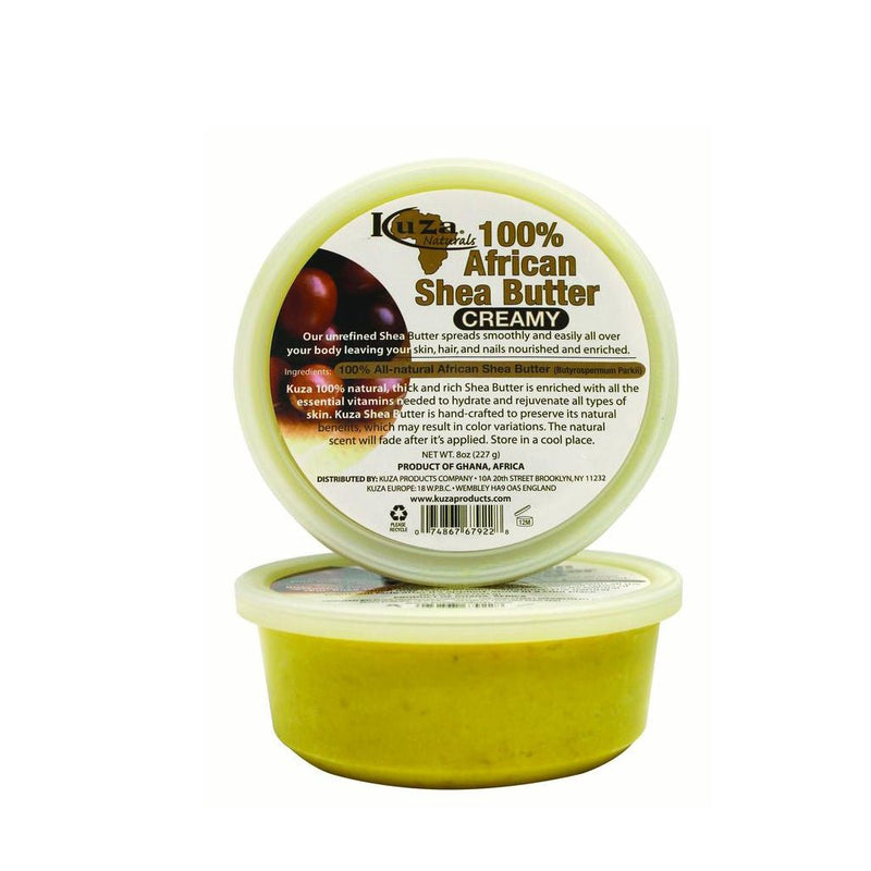 Kuza 100 % African Shea Butter Yellow - Creamy 227g, Kuza, Beautizone UK
