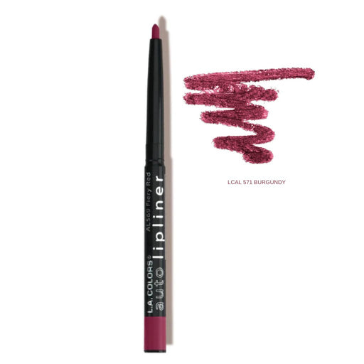 LA Colors Auto Lip Pencil - Burgundy, LA Colors, Beautizone UK