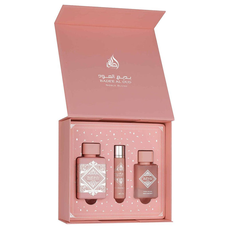Lattafa Badee Al Oud Noble Blush fragrance Gift Set, Lattafa, Beautizone UK