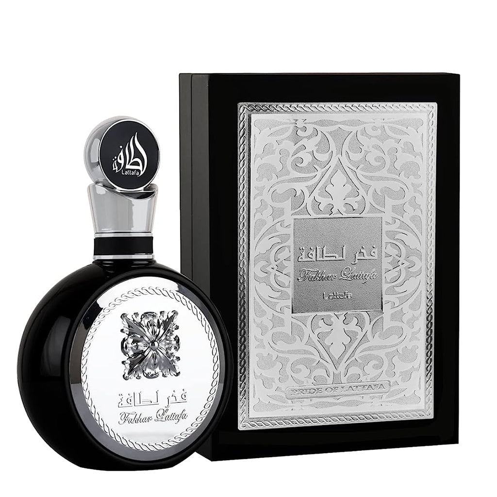 香水(女性用) Fakhar Lattafa SILVER Lattafa Pride Fakhar Silver Eau de Parfum Spray 100ml — Beautizone UK