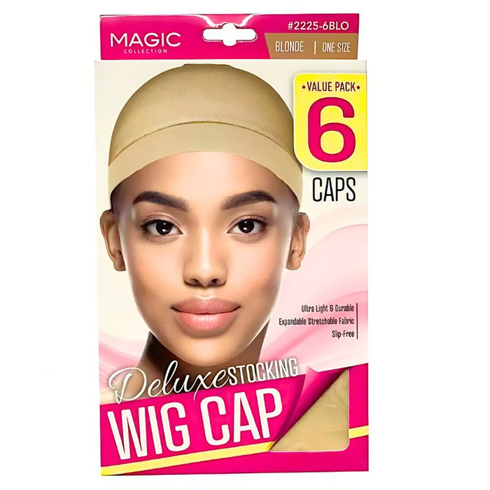 MAGIC Deluxe Stocking Wig Cap 6 Caps #2225 - 6BLO, Magic Accessories, Beautizone UK