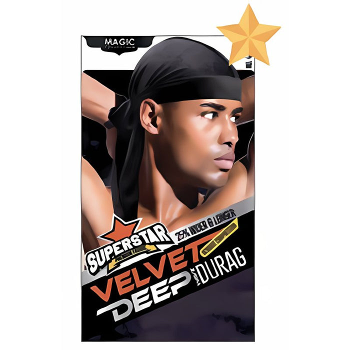 Magic Velvet Durag Deep Wave Durag #4803 ALL COLORS, Magic Accessories, Beautizone UK