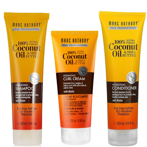 Marc Anthony Hydrating Conditioner Hydrating Shampoo Curl Cream Set, Marc Anthony, Beautizone UK