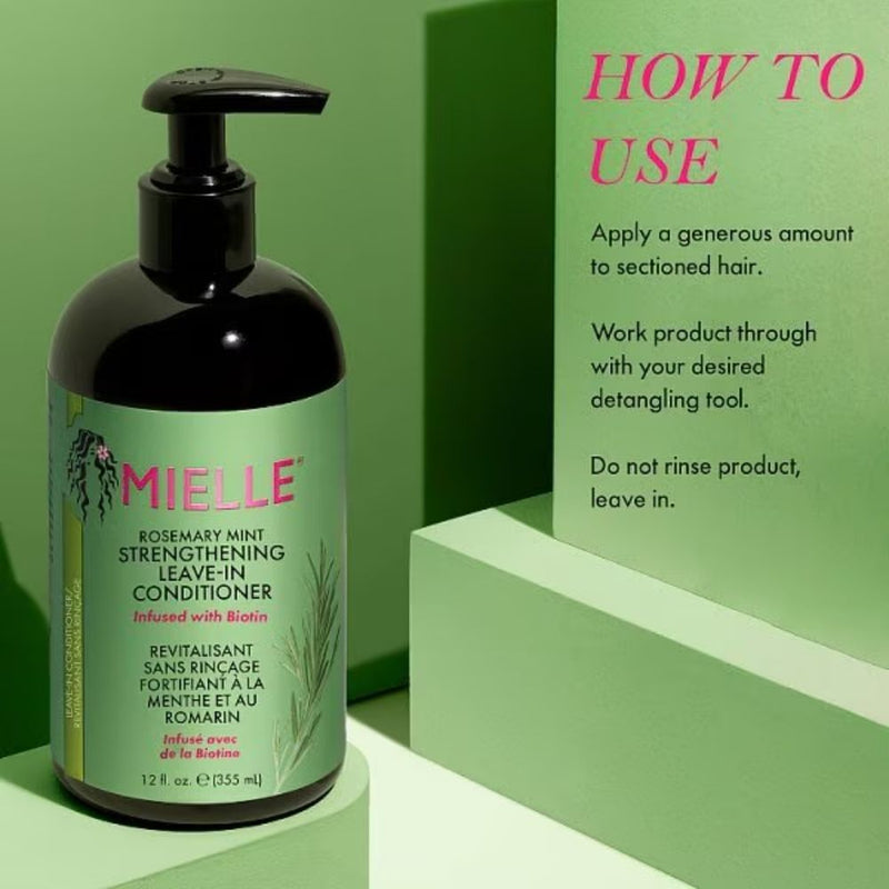 Mielle Rosemary Mint Strengthening Leave - In Conditioner 355ml, Mielle Organics, Beautizone UK