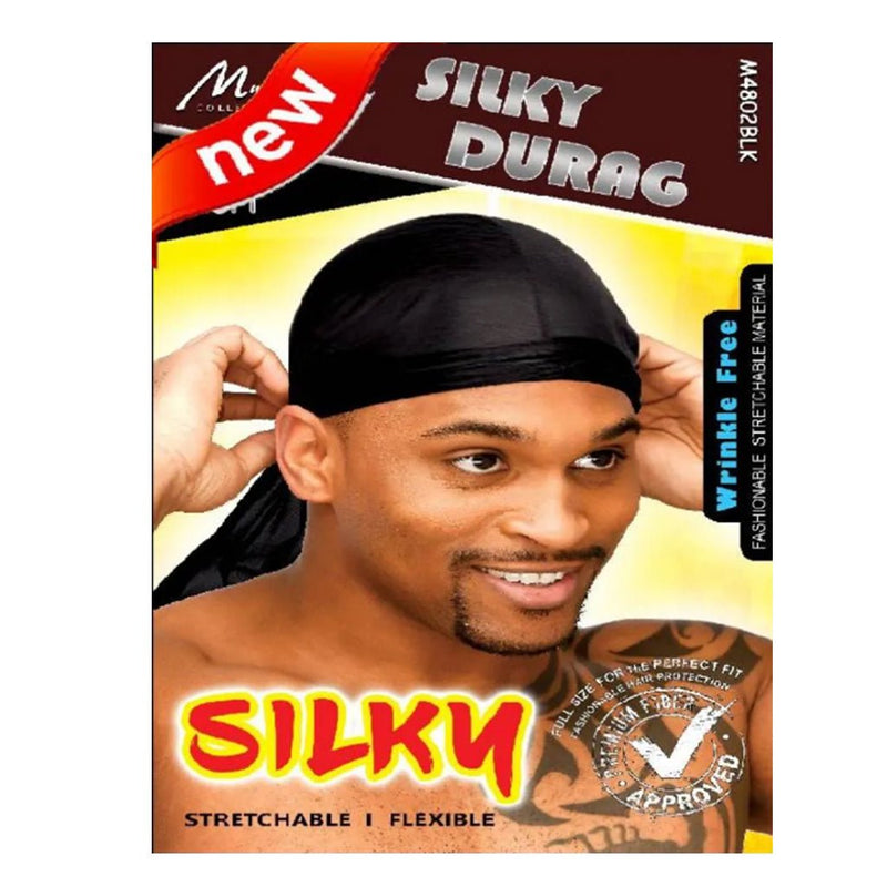 Murry Collection Men's Tie - Down Silky Ultra Soft Durag  M4802BLK, Murry Collection, Beautizone UK