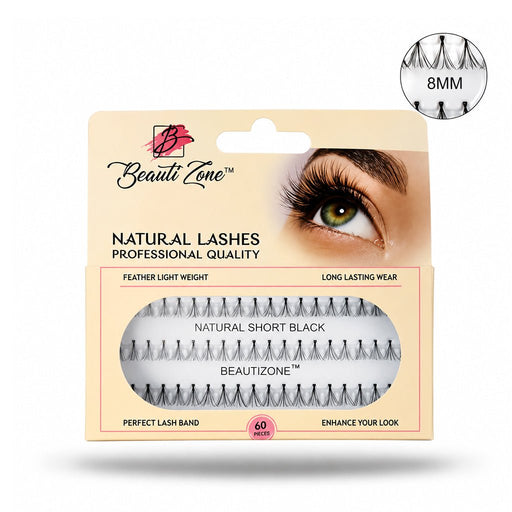 Natural Individual Eyelashes Cluster Lashes - 60 Points, Beautizone, Beautizone UK