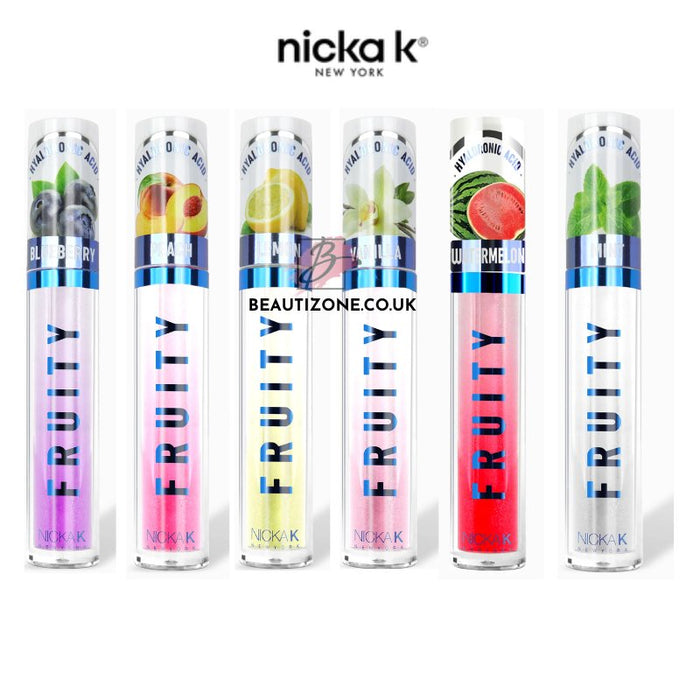 Nicka K Fruity Lip Gloss 4.5ml, NICKA K, Beautizone UK