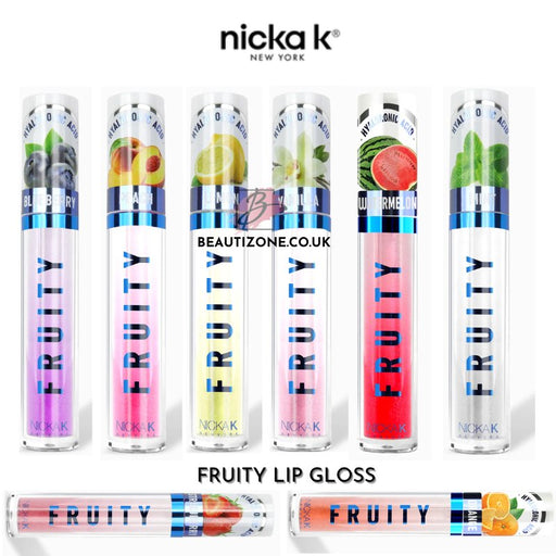 Nicka K Fruity Lip Gloss 4.5ml, NICKA K, Beautizone UK