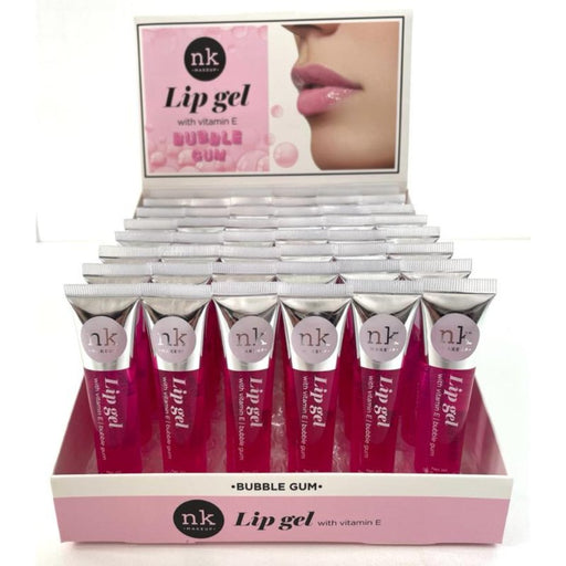 Nicka K Nk Lip Gloss Bubblegum Box of 48 Pieces, NICKA K, Beautizone UK