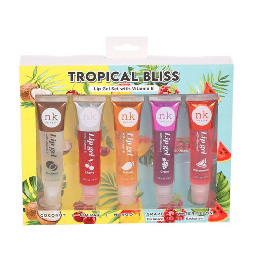 NickaK NK Tropical Bliss Lip Gel Collection 5 Pcs Set, NICKA K, Beautizone UK