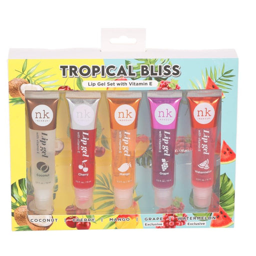 NickaK NK Tropical Bliss Lip Gel Collection 5 Pcs Set, NICKA K, Beautizone UK