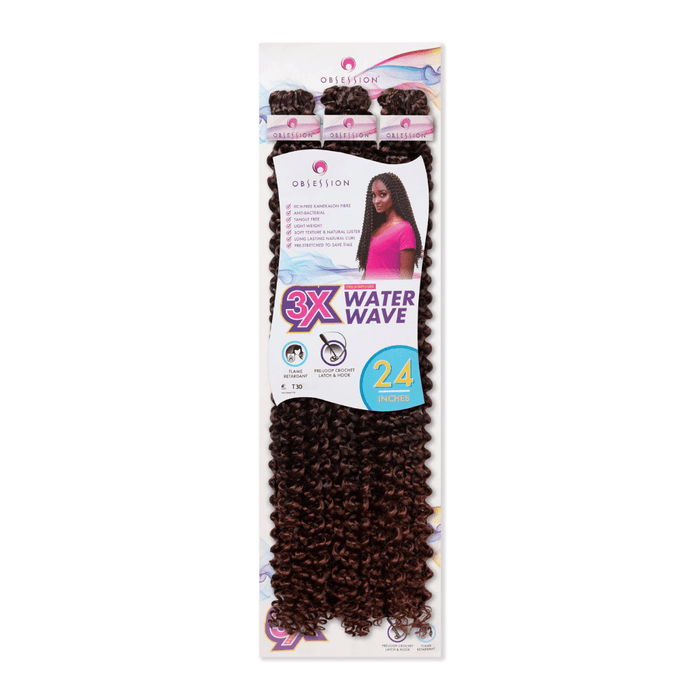 Obsession Bulk 3x - 24" Inches Water Wave Crochet Hair, Obsession, Beautizone UK