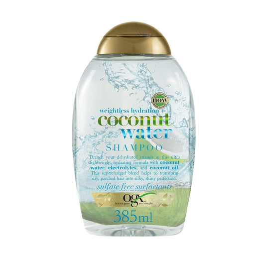 OGX Weightless Hydration + Coconut Water Shampoo 385ml, OGX, Beautizone UK