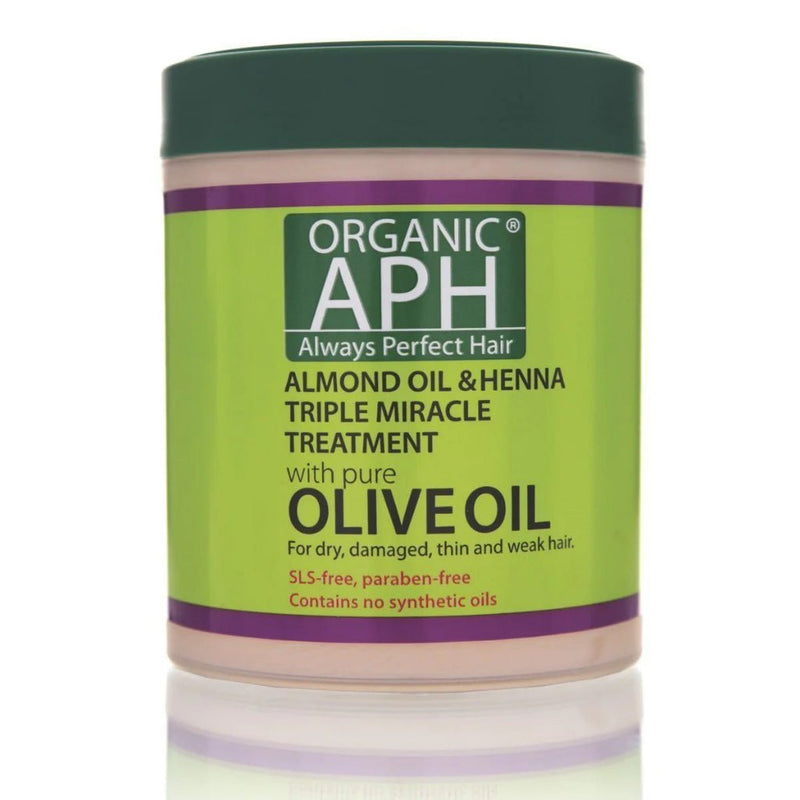 Organic APH Almond Oil & Henna Triple Miracle Hair Treatment 500ml, Organic Aph, Beautizone UK