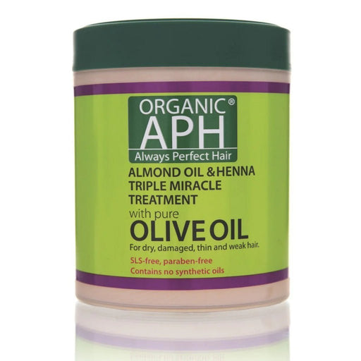 Organic APH Almond Oil & Henna Triple Miracle Hair Treatment 500ml, Organic Aph, Beautizone UK
