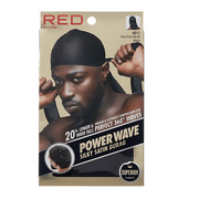 Red By Kiss Power Wave Silky Satin Durag - Black HDUPP01/HD11, Red By Kiss, Beautizone UK