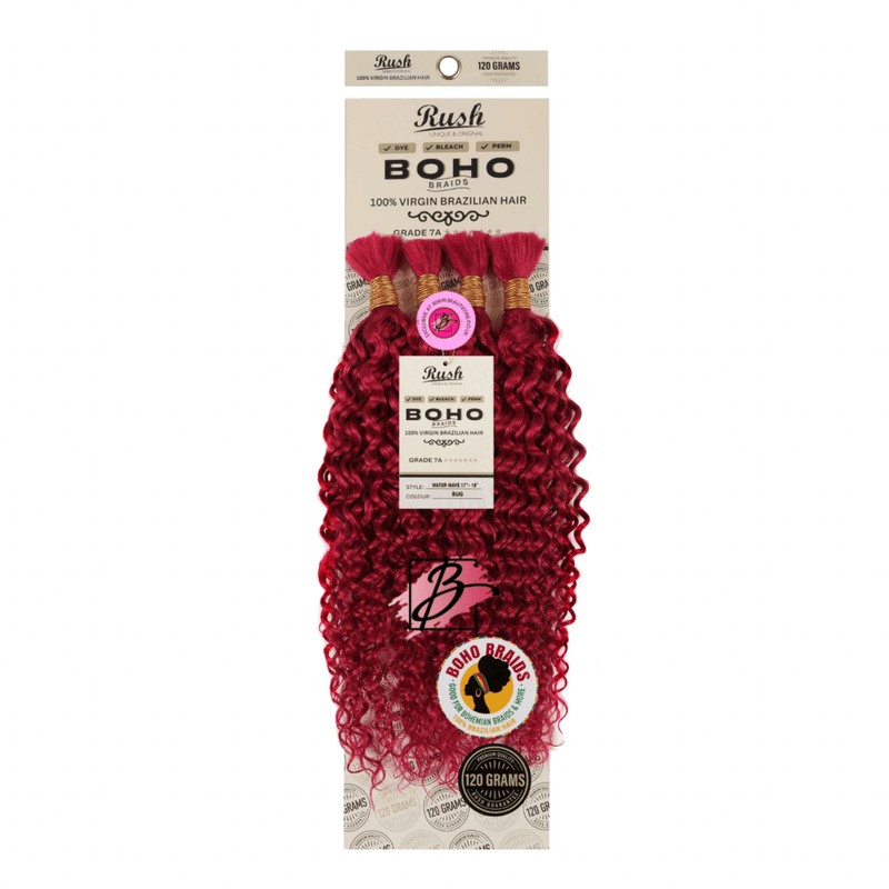 Rush 100% Brazilian Boho Braid 17” - 19” Water Wave 120g, Rush, Beautizone UK
