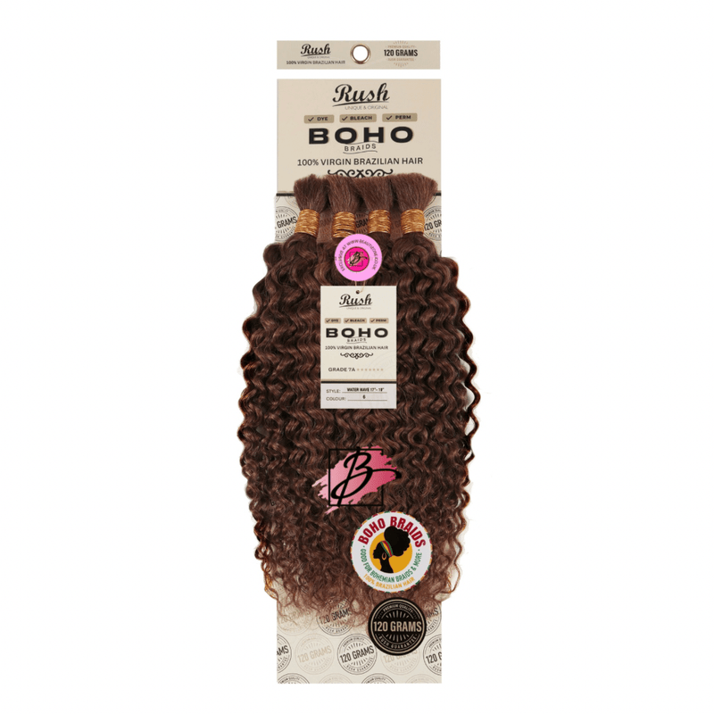 Rush 100% Brazilian Boho Braid 17” - 19” Water Wave 120g, Rush, Beautizone UK