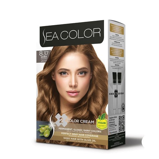 SEA COLOR Hair Dye 8.37 Sahara 50ml, SEA COLOR, Beautizone UK