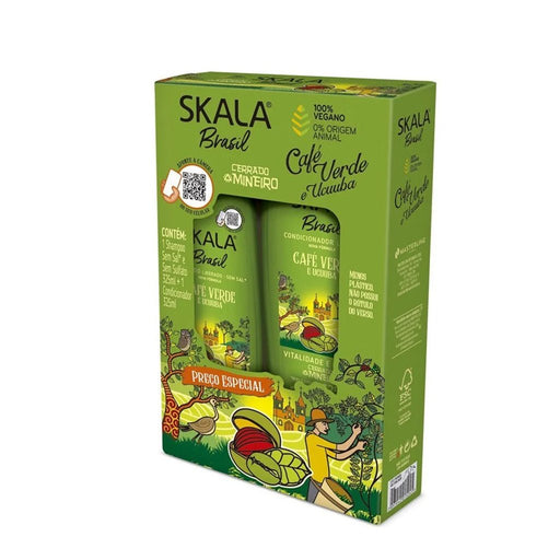 Skala Brasil Café Verde e Ucuuba Shampoo & Conditioner 650ml, Skala Expert, Beautizone UK