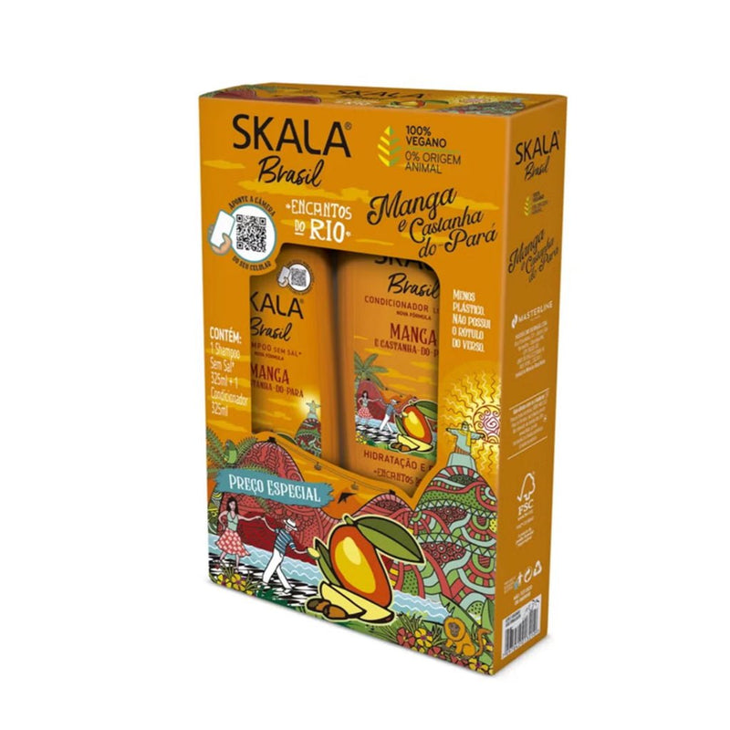 Skala Brasil Mango and Brazil Nut Shampoo & Conditioner Kit 650ml, Skala Expert, Beautizone UK