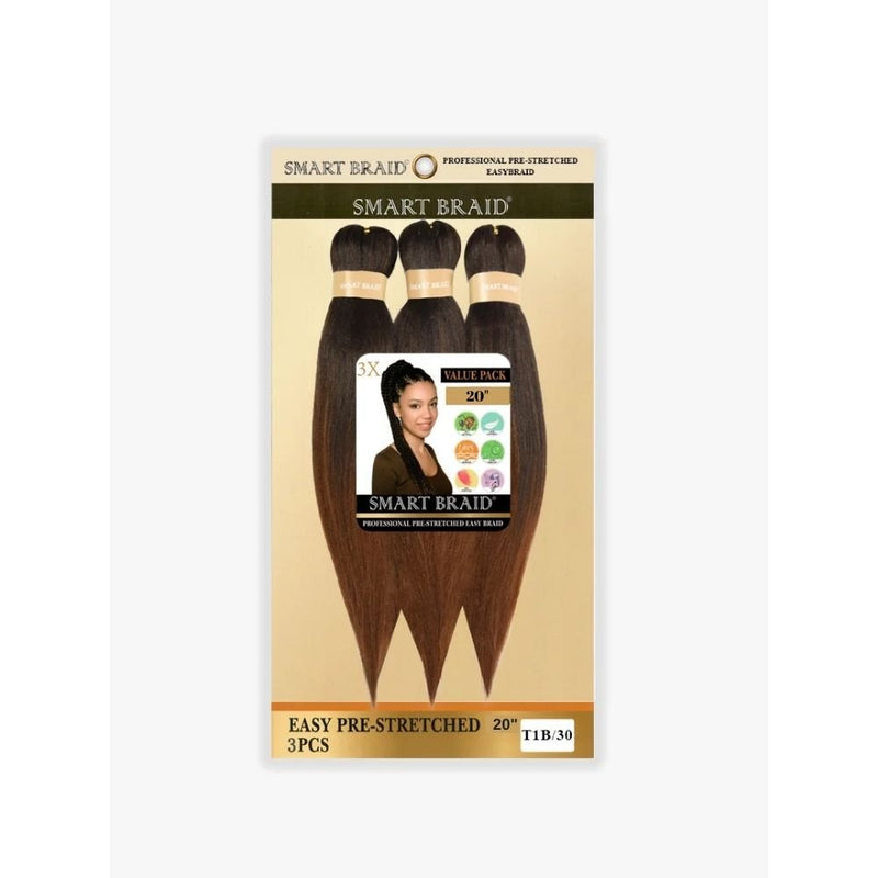 Smart Braid 3X Pack 20" Pre - Stretched Hair, Smart Braid, Beautizone UK