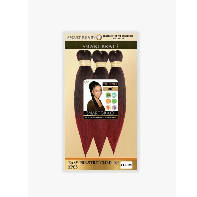Smart Braid 3X Pack 20" Pre - Stretched Hair, Smart Braid, Beautizone UK