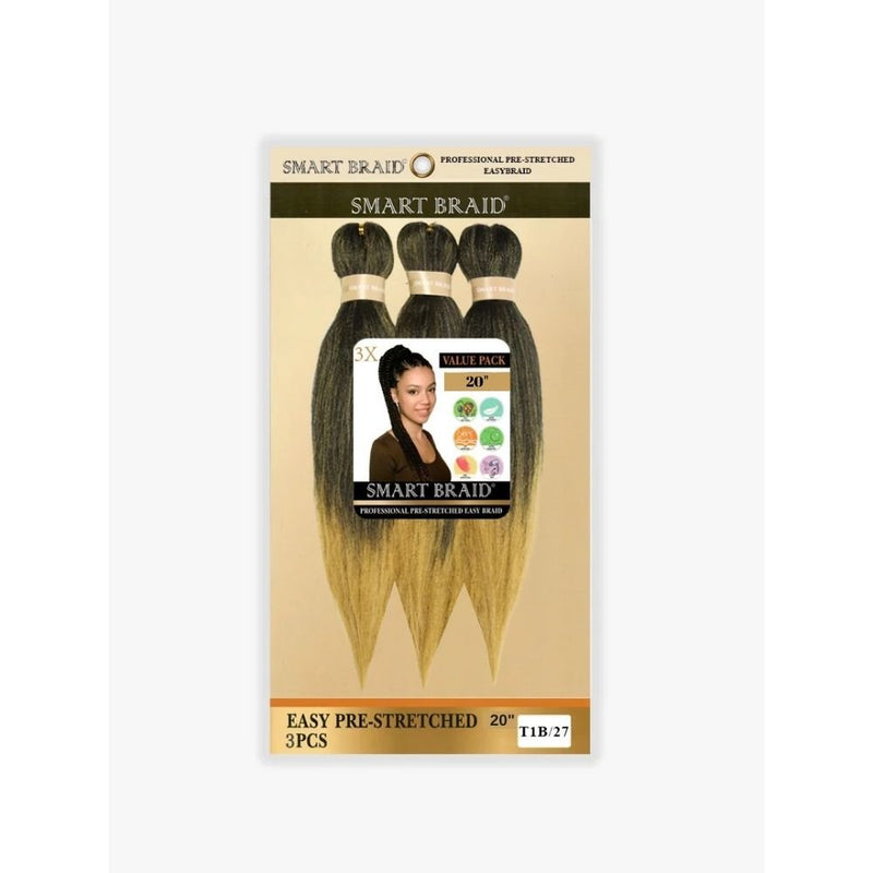 Smart Braid 3X Pack 20" Pre - Stretched Hair, Smart Braid, Beautizone UK